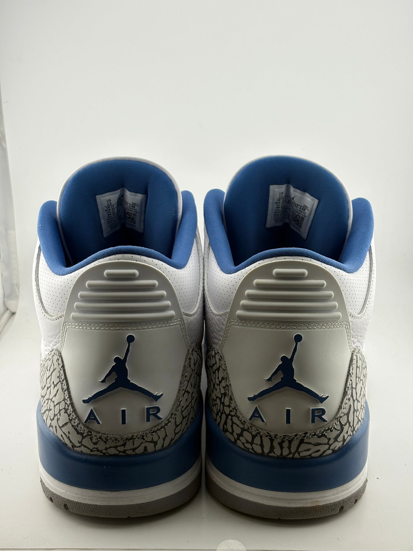 Air Jordan 3 Retro Washington Wizards - CT8532 148 SIZE US 15 USED FRENLY BRICKS - Open 7 Days