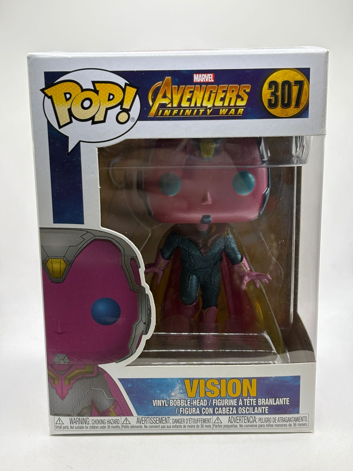 Funko POP! Marvel Avengers #307 Vision Vinyl Bobble-Head - photo 1 image 1