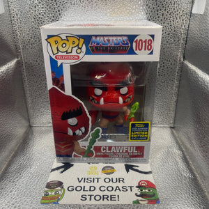 Television Funko Pop  Clawful  Masters of the Universe SDCC Excl - No. 1018 FRENLY BRICKS - Open 7 Days