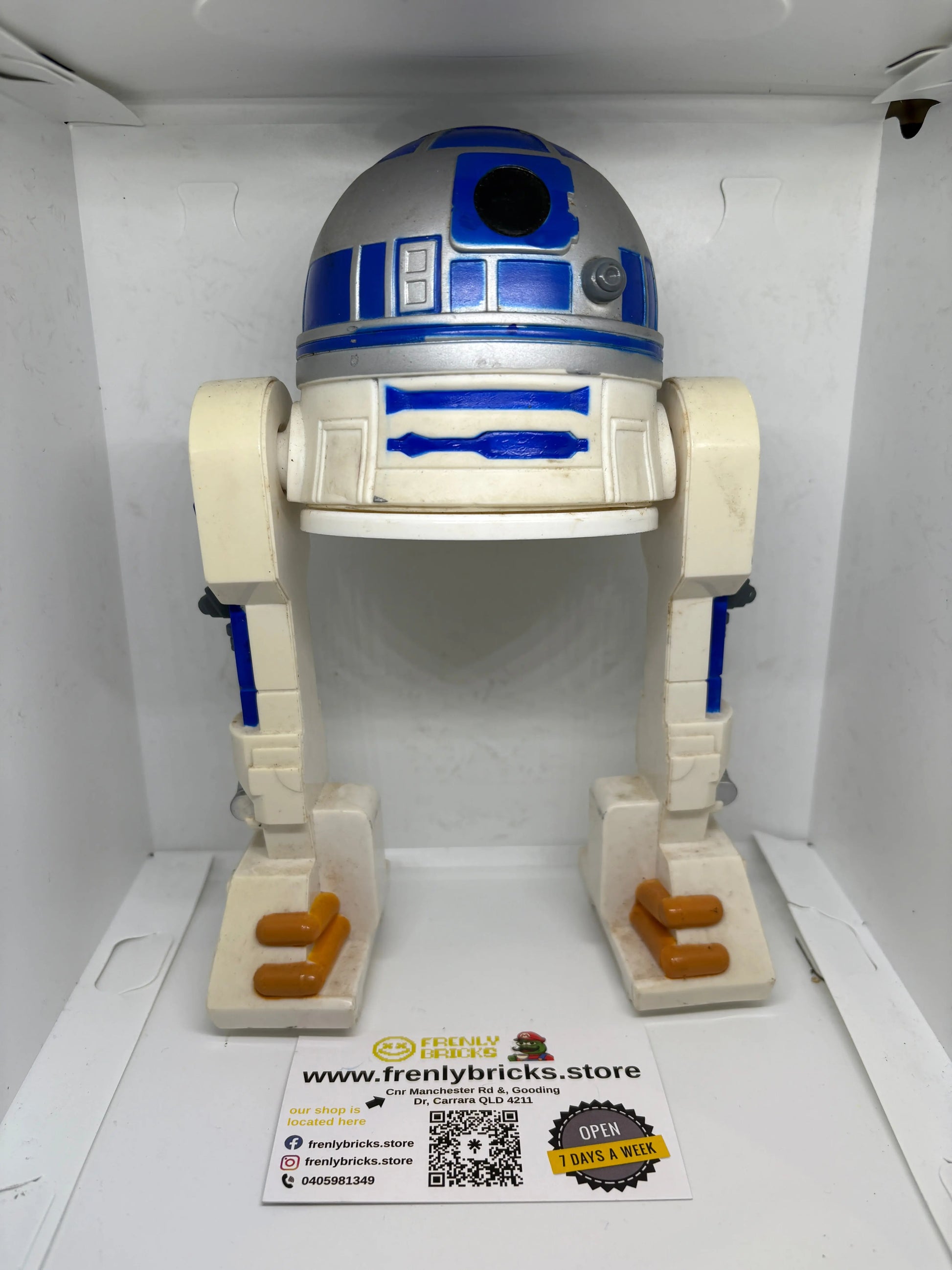 1997 Lucas Films STAR WARS R2-D2 Robot Drink topper, Promotional meal toy FRENLY BRICKS - Open 7 Days