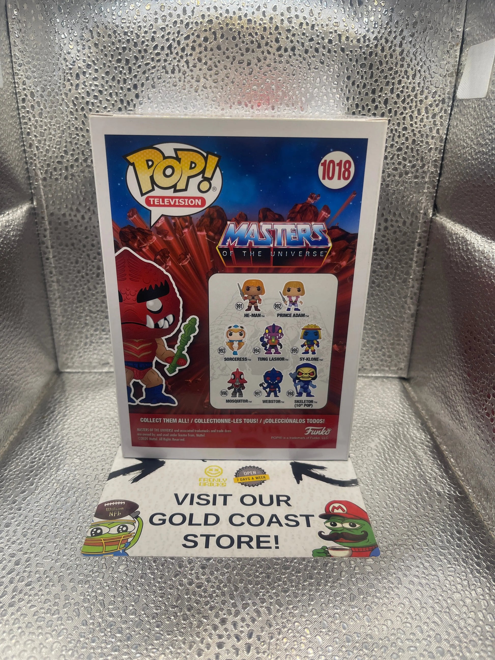 Television Funko Pop  Clawful  Masters of the Universe SDCC Excl - No. 1018 FRENLY BRICKS - Open 7 Days