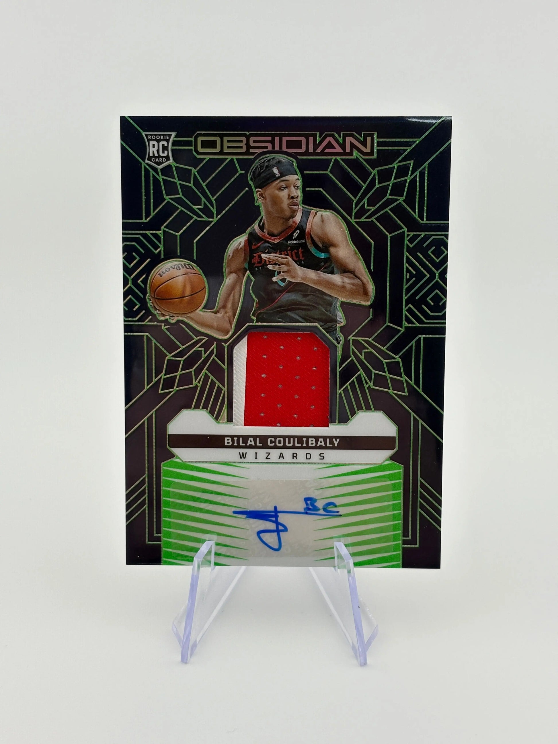 2023-24 Panini Obsidian Bilal Coulibaly Auto Patch RC Electric Etch Green /25 RPA FRENLY BRICKS - Open 7 Days