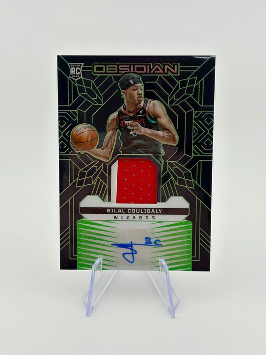 2023-24 Panini Obsidian Bilal Coulibaly Auto Patch RC Electric Etch Green /25 RPA FRENLY BRICKS - Open 7 Days