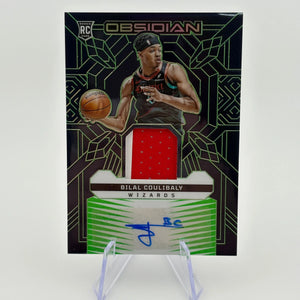 2023-24 Panini Obsidian Bilal Coulibaly Auto Patch RC Electric Etch Green /25 RPA FRENLY BRICKS - Open 7 Days
