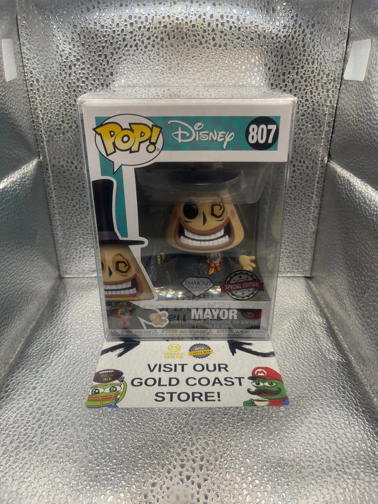 Funko POP! Disney Nightmare Before Christmas Mayor #807 Vinyl Diamond Special Ed FRENLY BRICKS - Open 7 Days