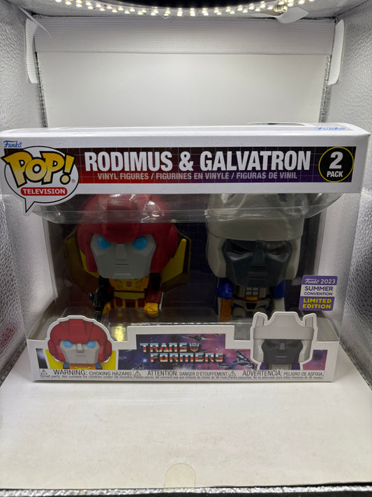Funko POP! Television Transformers Rodimus & Galvatron 2 Pack 2023 Summer - photo 1