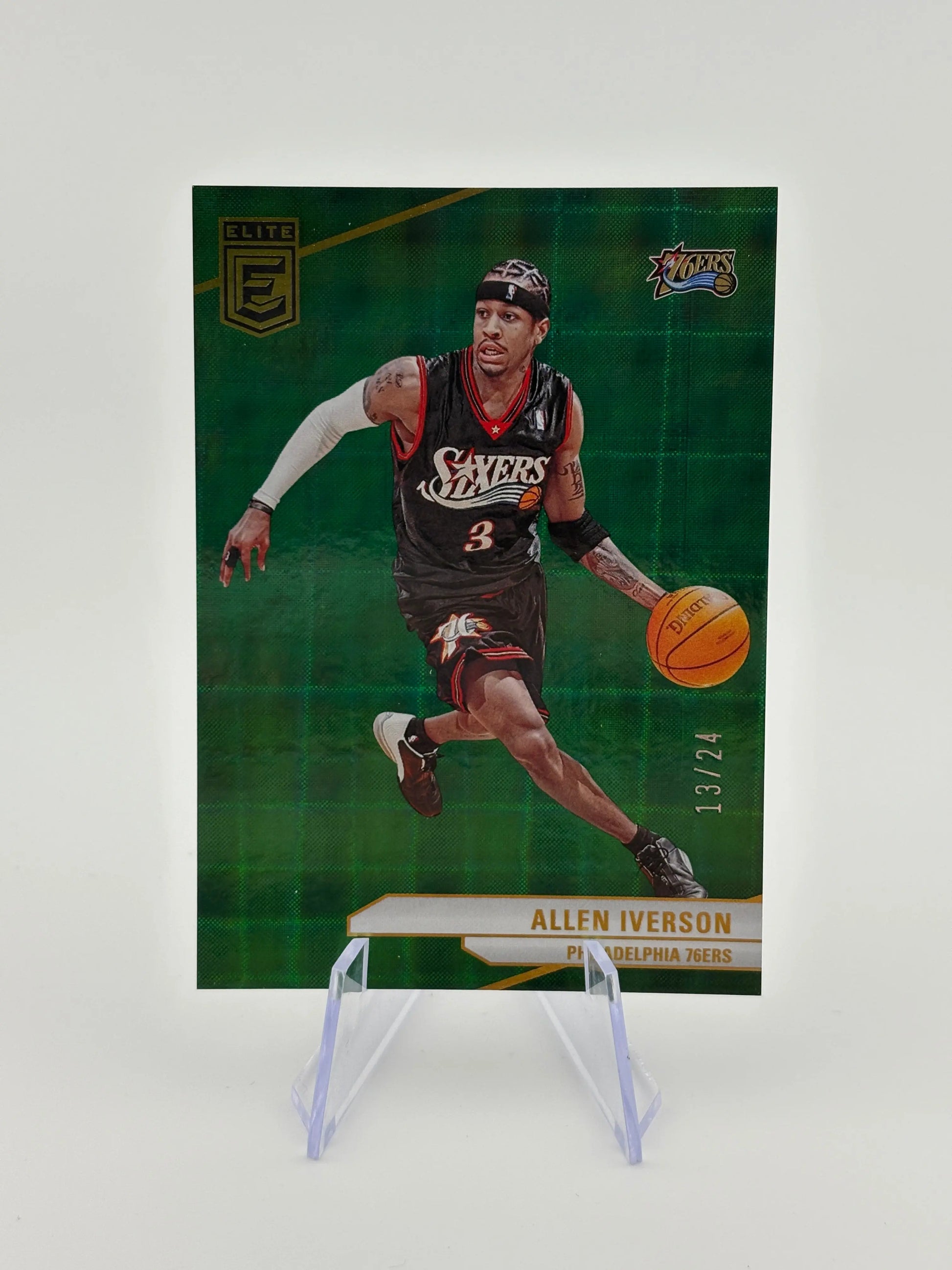 2023-24 Panini Donruss Elite Basketball Allen Iverson 13/24 International Hyper Green FRENLY BRICKS - Open 7 Days