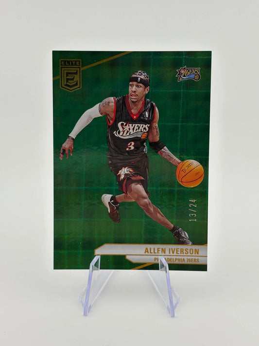 2023-24 Panini Donruss Elite Basketball Allen Iverson 13/24 International Hyper Green FRENLY BRICKS - Open 7 Days