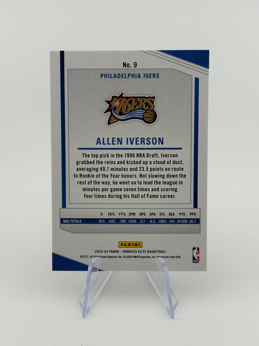 2023-24 Panini Donruss Elite Basketball Allen Iverson 13/24 International Hyper Green FRENLY BRICKS - Open 7 Days