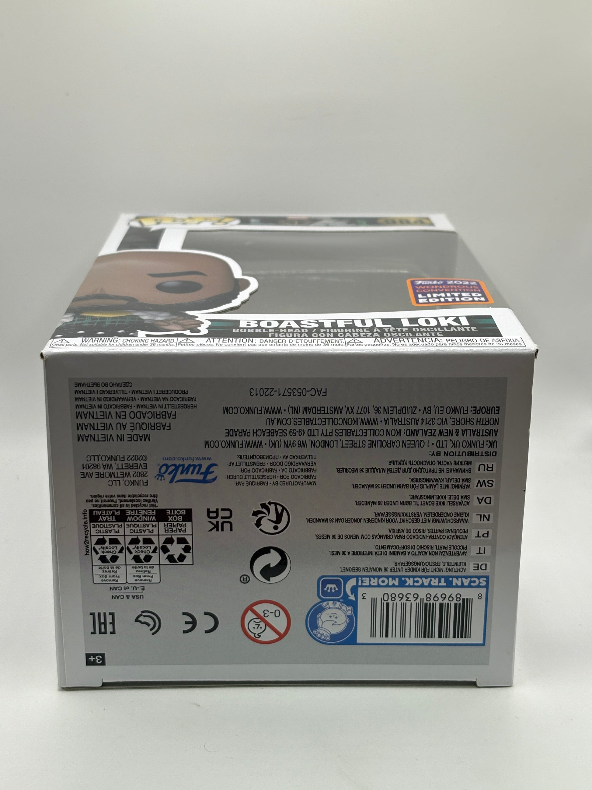 Funko POP! Marvel Loki #984 Boastful Loki 2022 Wondrous Convention FRENLY BRICKS - Open 7 Days