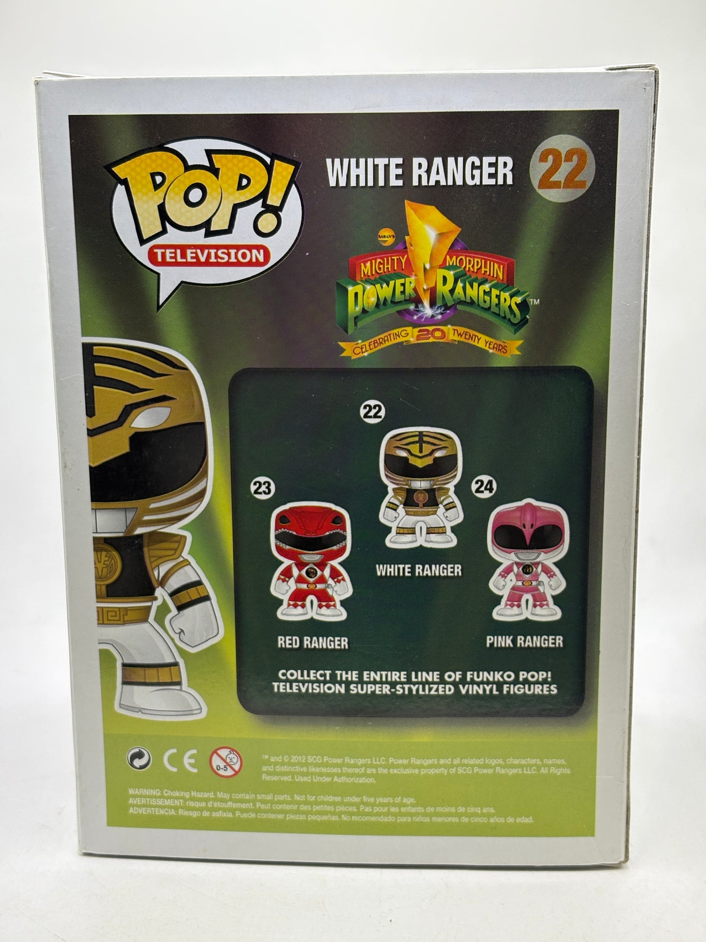 Funko POP! Television Power Rangers #22 White Ranger Vinyl Figure NO MOULD