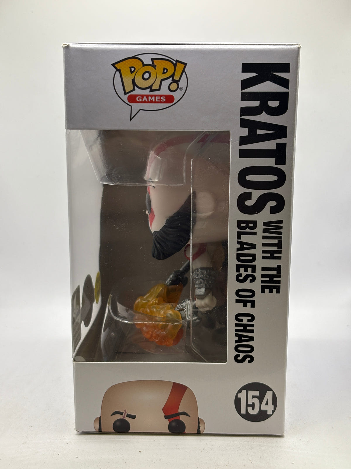 Funko POP! Games Playstation #154 Kratos with the Blades of Chaos Glow SE DMG image 2