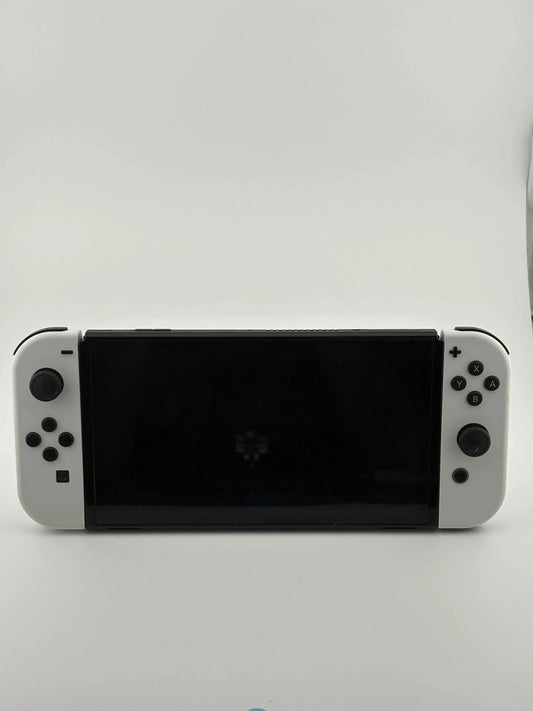 Nintendo Switch OLED MODEL Handheld Complete OOB W/ Charger, Base, 2 Games Lego Movie & Fast Furious FRENLY BRICKS - Open 7 Days