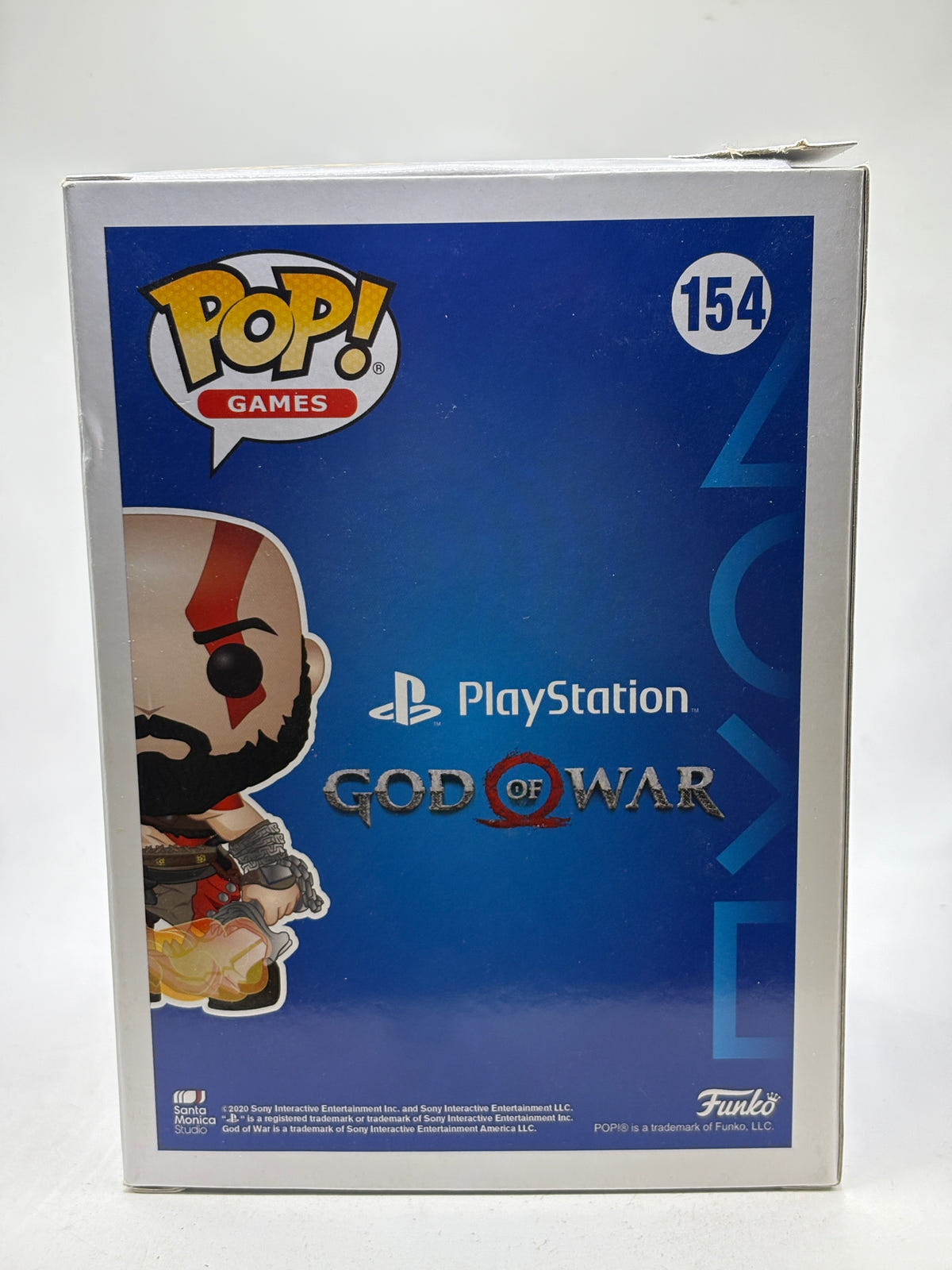Funko POP! Games Playstation #154 Kratos with the Blades of Chaos Glow SE DMG image 3