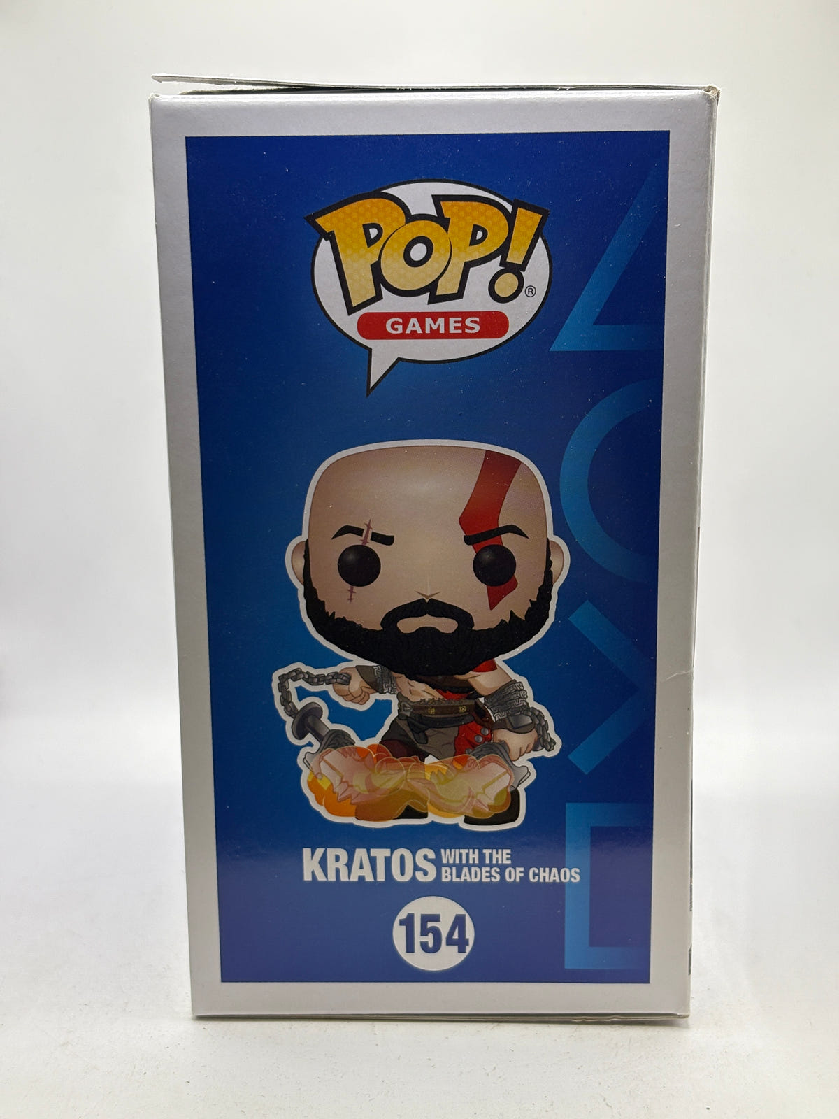 Funko POP! Games Playstation #154 Kratos with the Blades of Chaos Glow SE DMG image 4