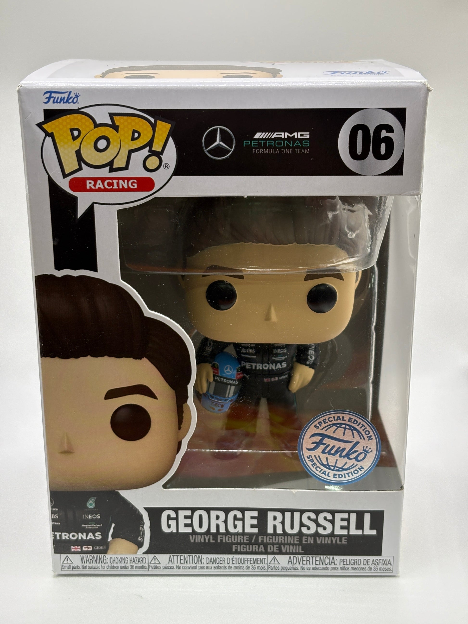 Funko POP! Racing Mercedes AMG Petronas #06 George Russell Special Edition FRENLY BRICKS - Open 7 Days
