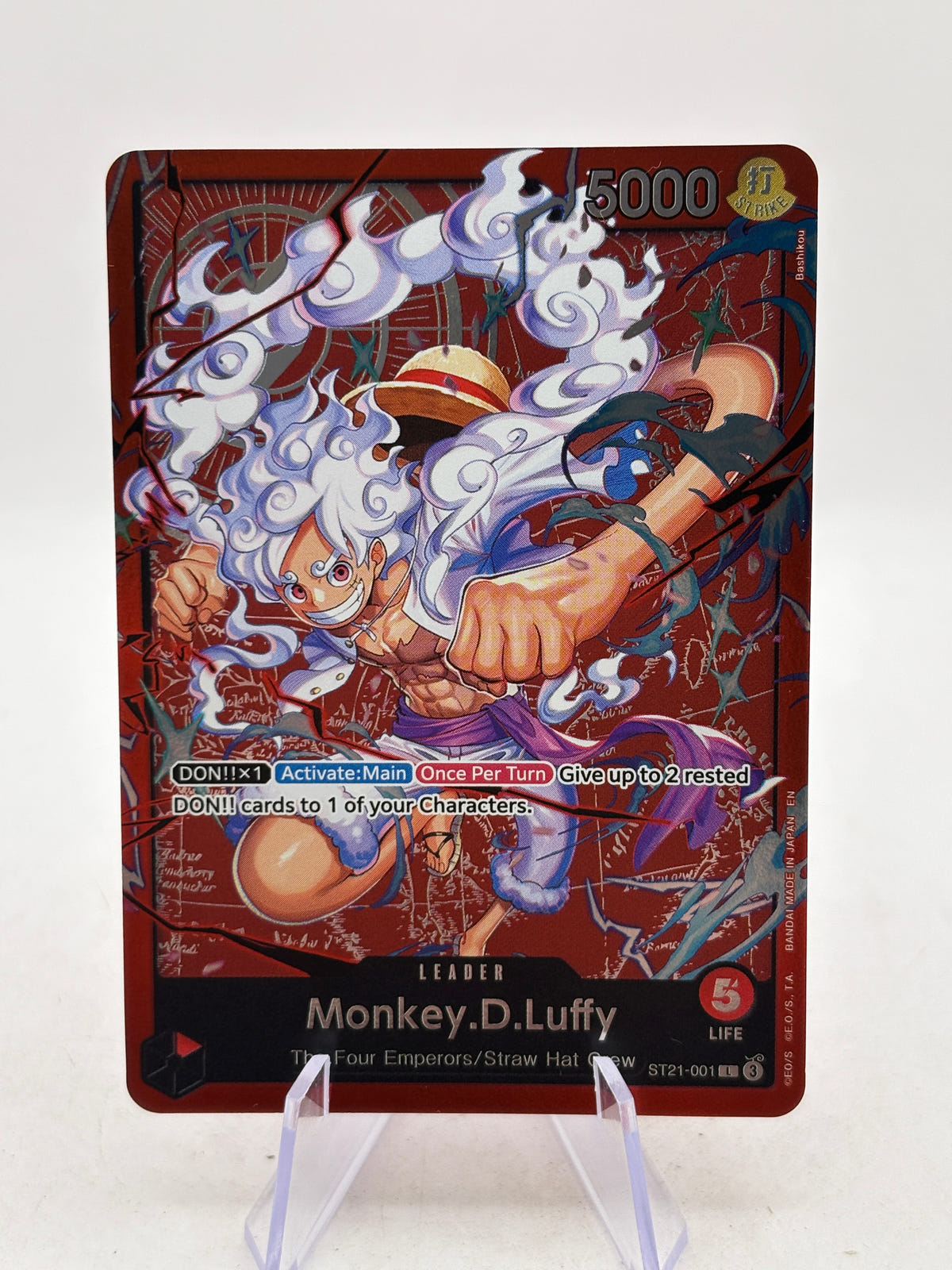 One Piece TCG ST21 - Monkey D Luffy ST21-001 Leader Foil image 1