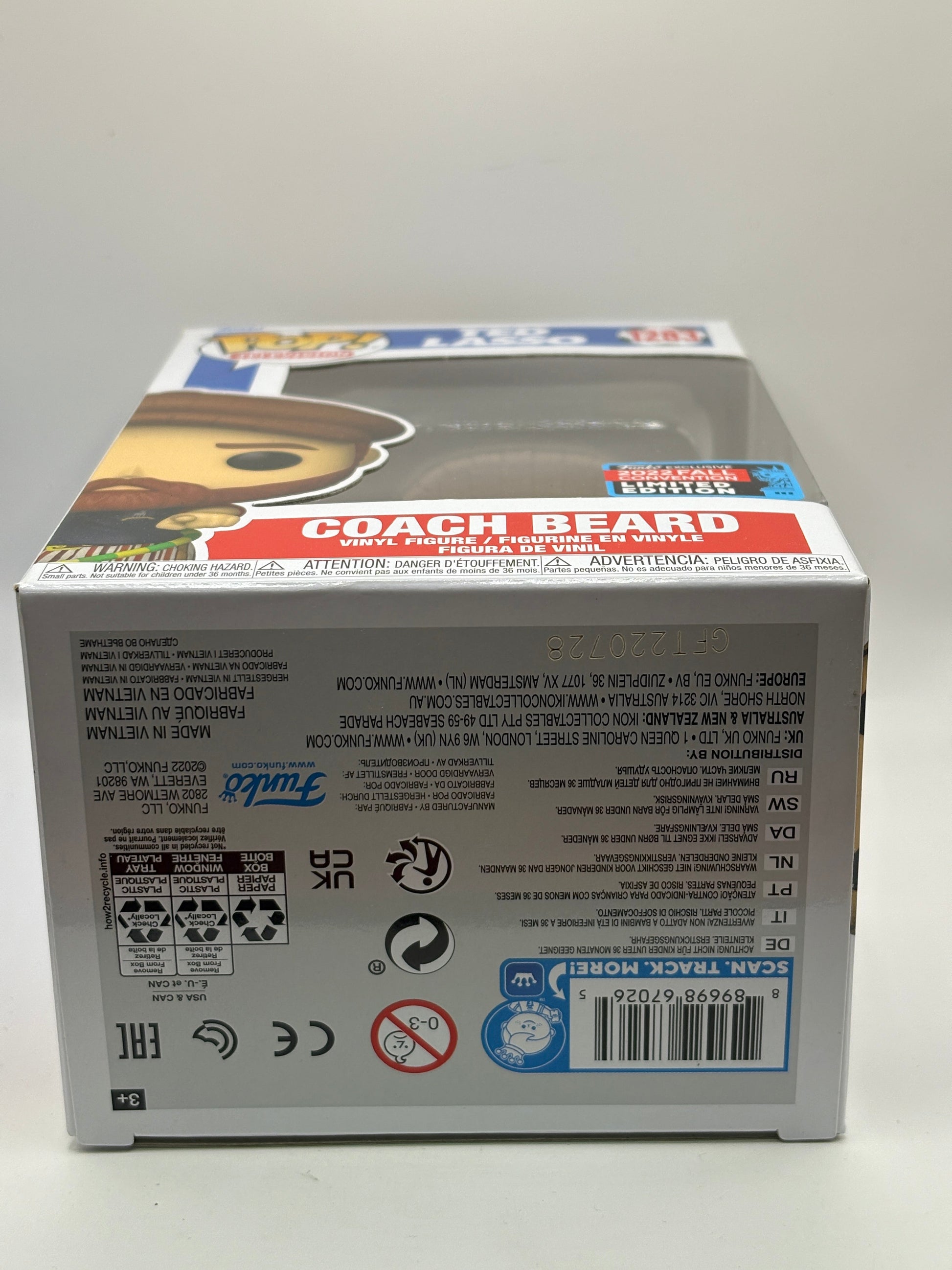 Funko POP! Television Ted Lasso #1283 Coach Beard 2022 Fall Convention FRENLY BRICKS - Open 7 Days