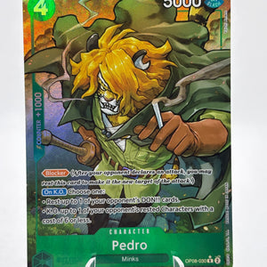 One Piece TCG OP08 - Pedro OP08-030 R* Alternate Art NM FRENLY BRICKS - Open 7 Days