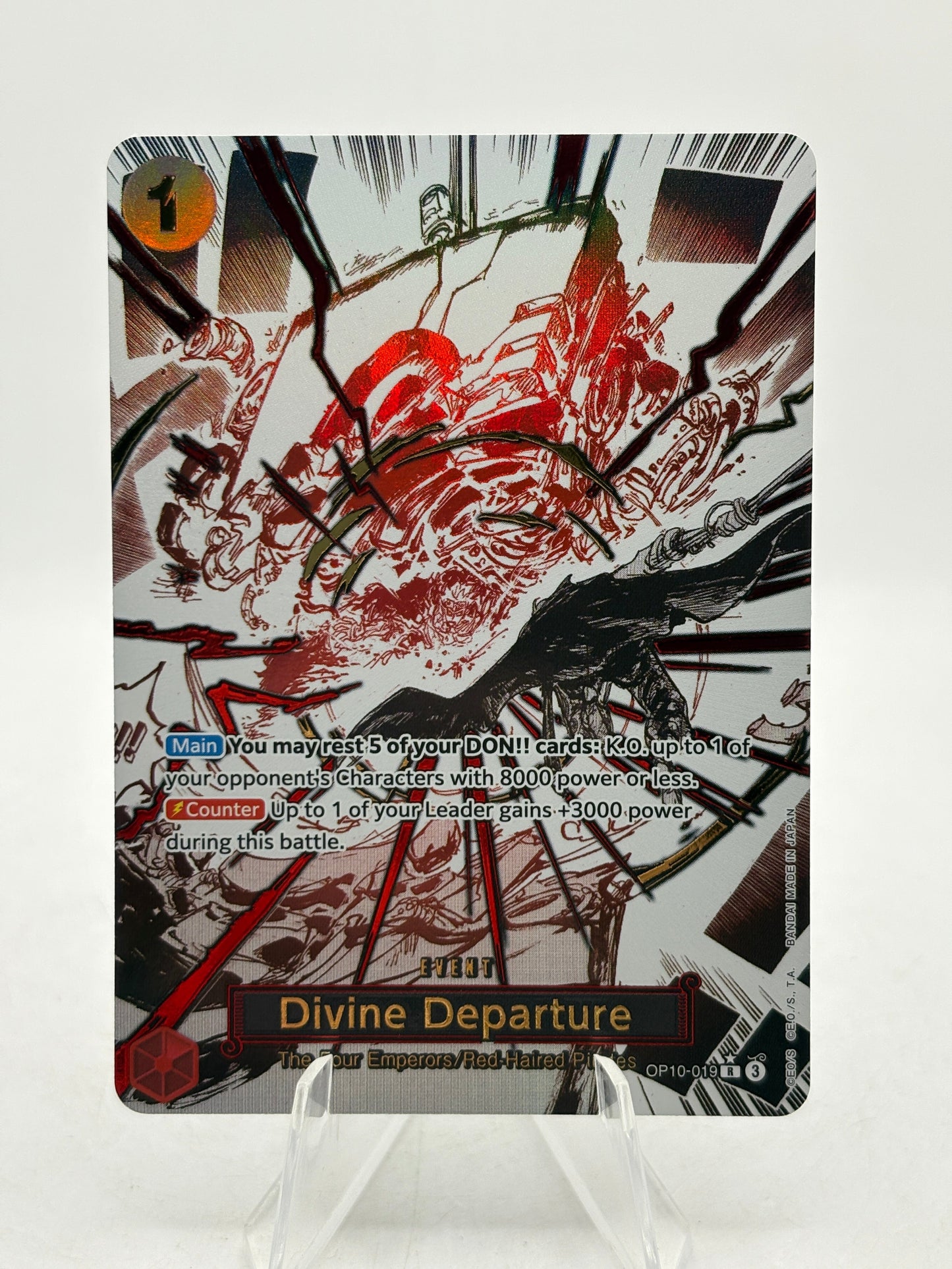 One Piece TCG OP10 - Divine Departure Event OP10-019 R* Alt Art NM FRENLY BRICKS - Open 7 Days
