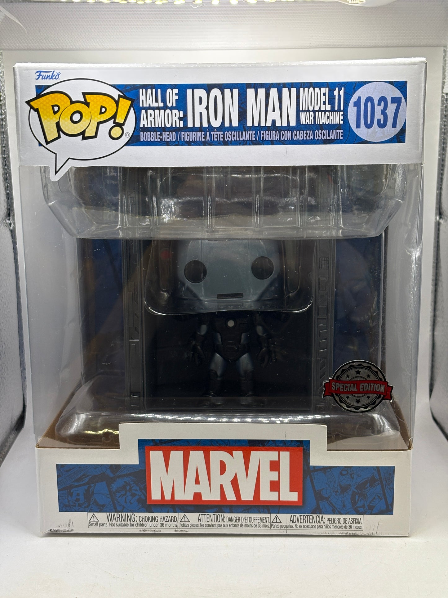 Funko POP! Marvel Hall of Armor : Iron Man Model 11 War Machine #1037 Special Editiob