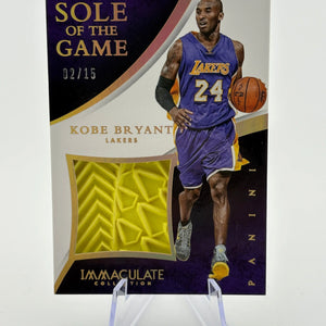 2014-15 Panini Immaculate Collection Basketball - Kobe Bryant SG-KB Sole Of The Game 02/15 FRENLY BRICKS - Open 7 Days