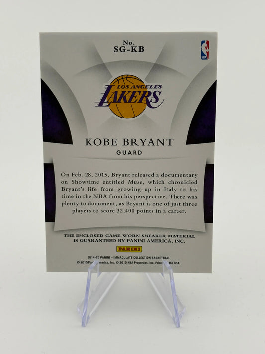 2014-15 Panini Immaculate Collection Basketball - Kobe Bryant SG-KB Sole Of The Game 02/15 FRENLY BRICKS - Open 7 Days
