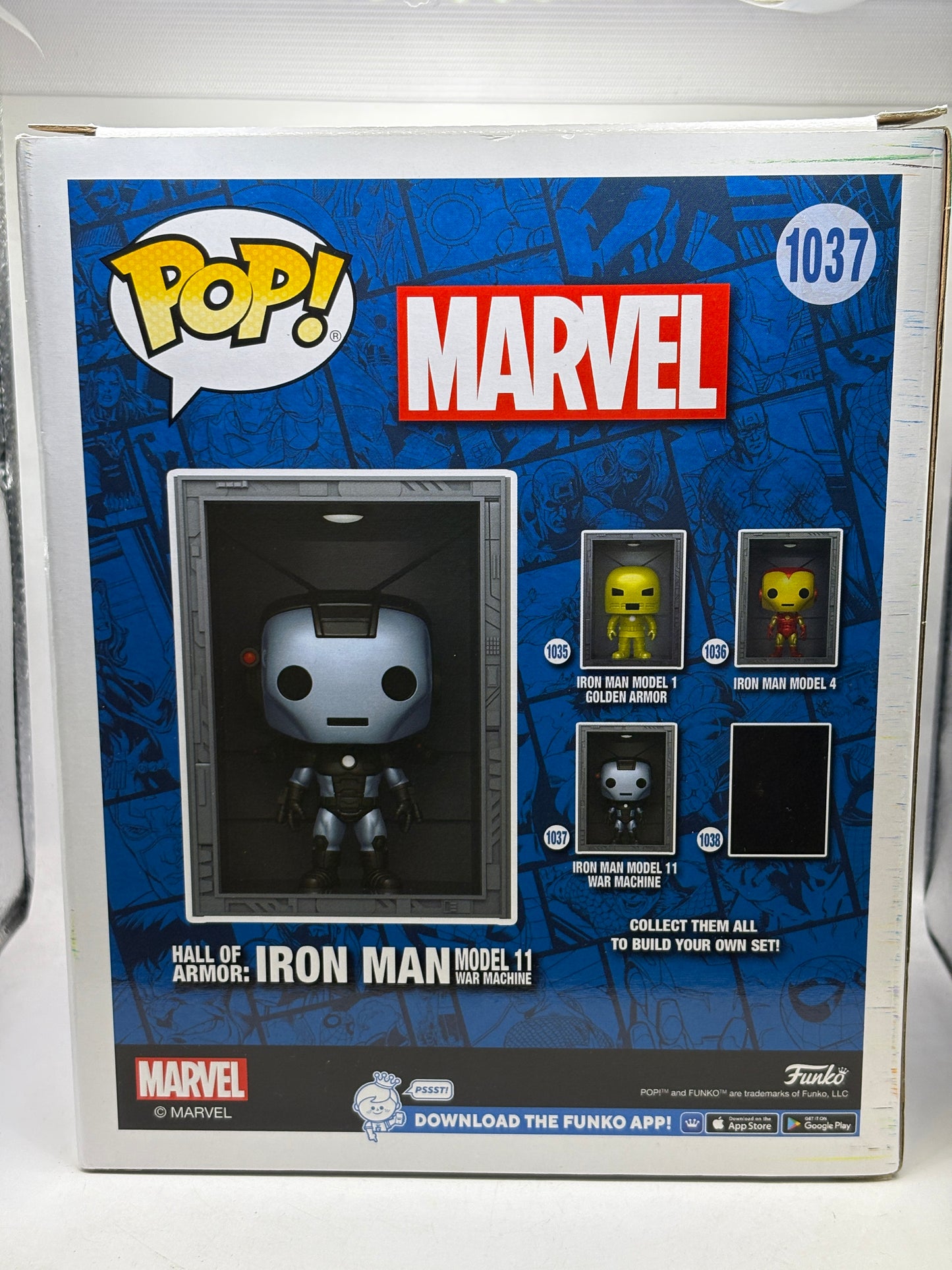 Funko POP! Marvel Hall of Armor : Iron Man Model 11 War Machine #1037 Special Editiob