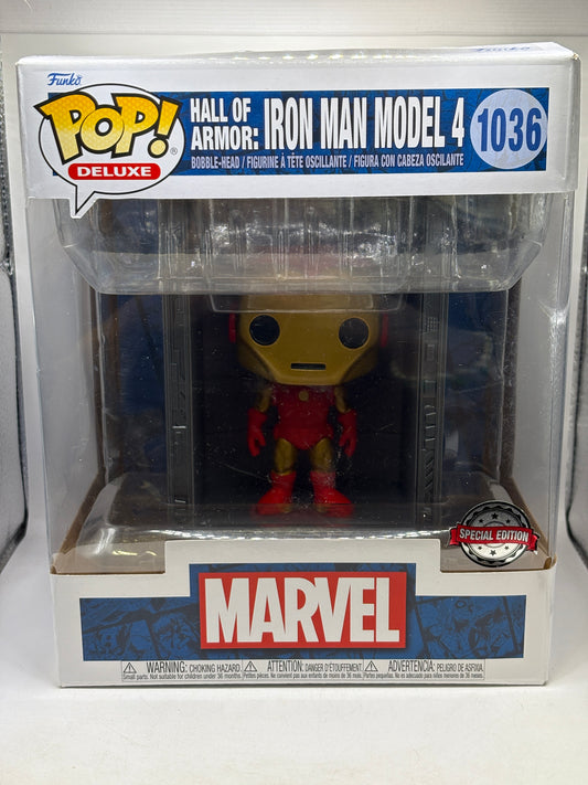 Funko POP! Deluxe Marvel Hall of Armor : Iron Man Model 4 #1036 SE - photo 1