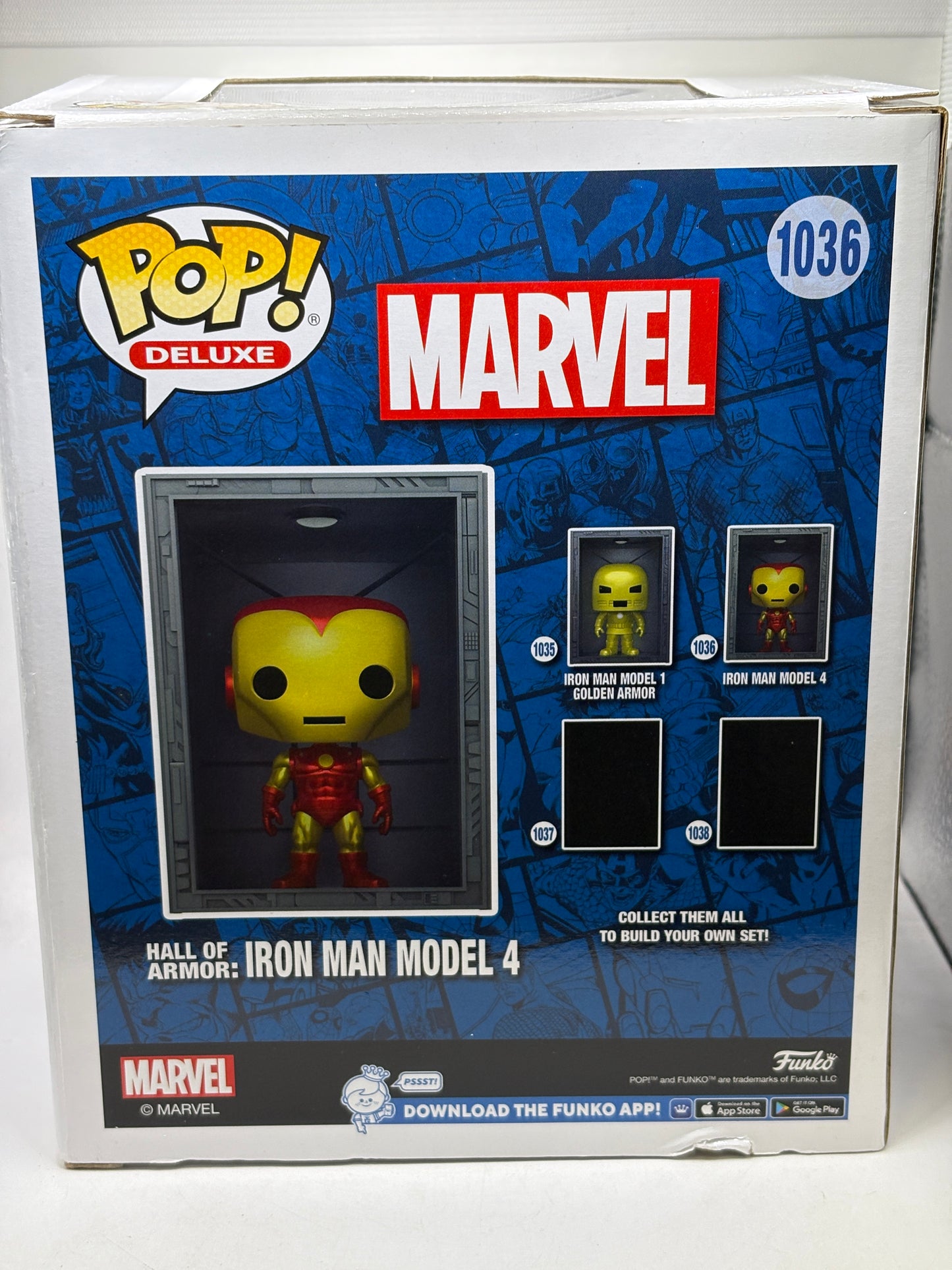 Funko POP! Deluxe Marvel Hall of Armor : Iron Man Model 4 #1036 SE