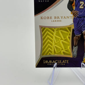 2014-15 Panini Immaculate Collection Basketball - Kobe Bryant SG-KB Sole Of The Game 02/15 FRENLY BRICKS - Open 7 Days