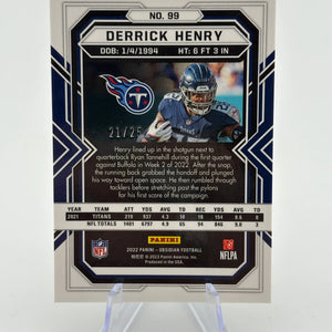 2022 Derrick Henry Obsidian /25 Yellow Tennessee Titans FRENLY BRICKS - Open 7 Days