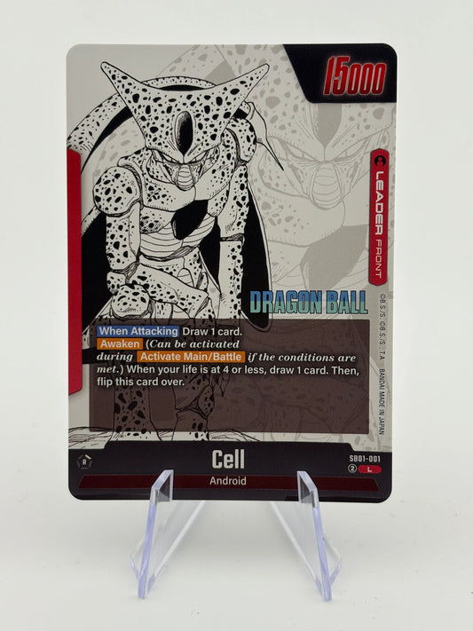 Cell SB01-001 L Foil DBS Fusion World Manga Booster Leader Card NM/M FRENLY BRICKS - Open 7 Days