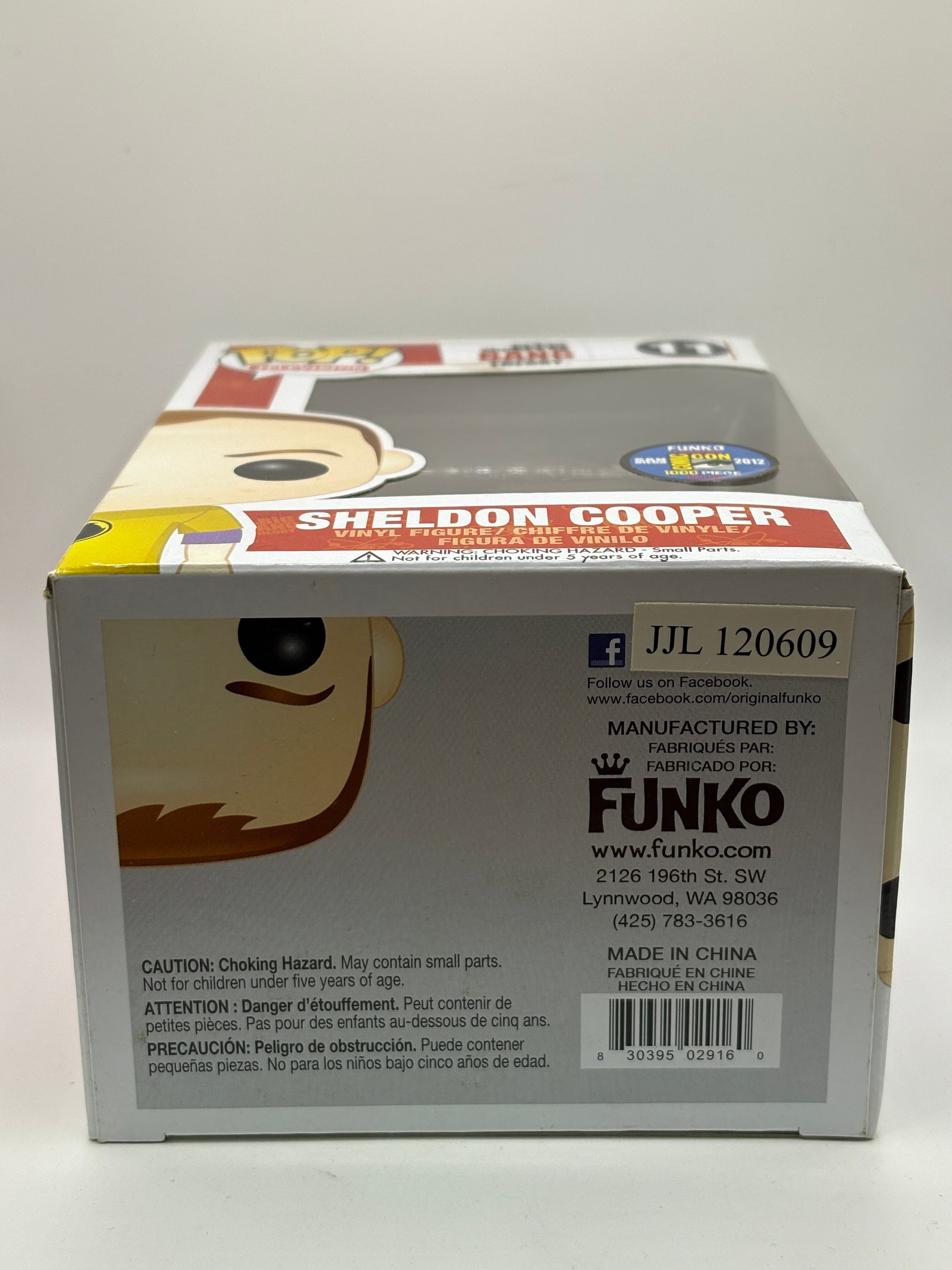 Funko POP! The Big Bang Theory #11 Sheldon Cooper SDCC 2012 1000 Piece Limited FRENLY BRICKS - Open 7 Days