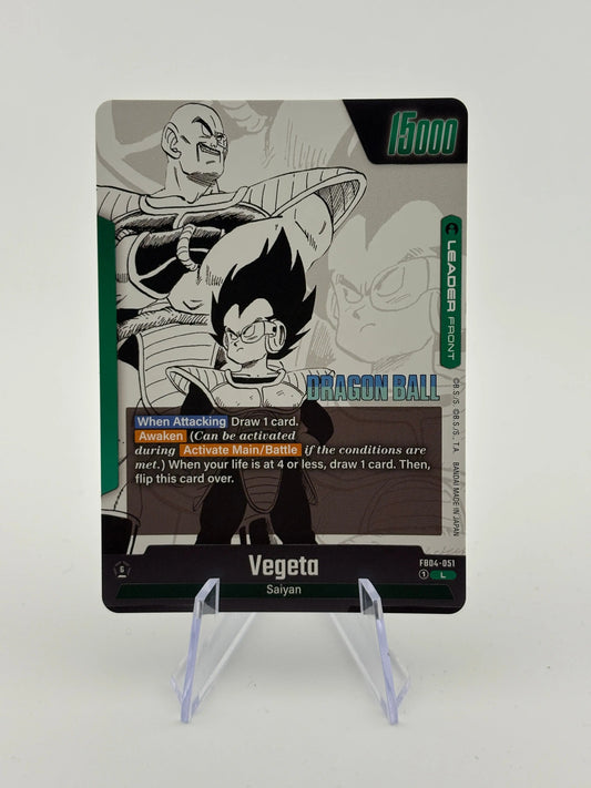 Vegeta FB04-051 SB01 L Foil DBS Fusion World Manga Booster 01 NM FRENLY BRICKS - Open 7 Days