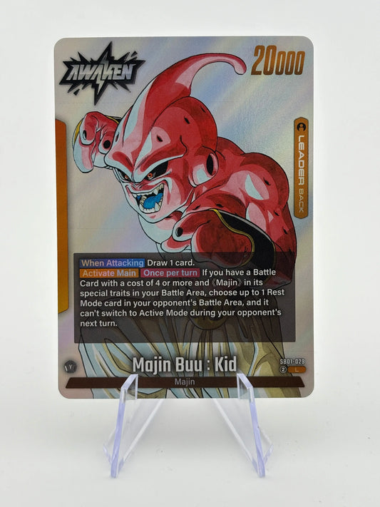 Majin Buu : Kid SB01-029 L Foil DBS Fusion World Manga Booster 01 NM FRENLY BRICKS - Open 7 Days