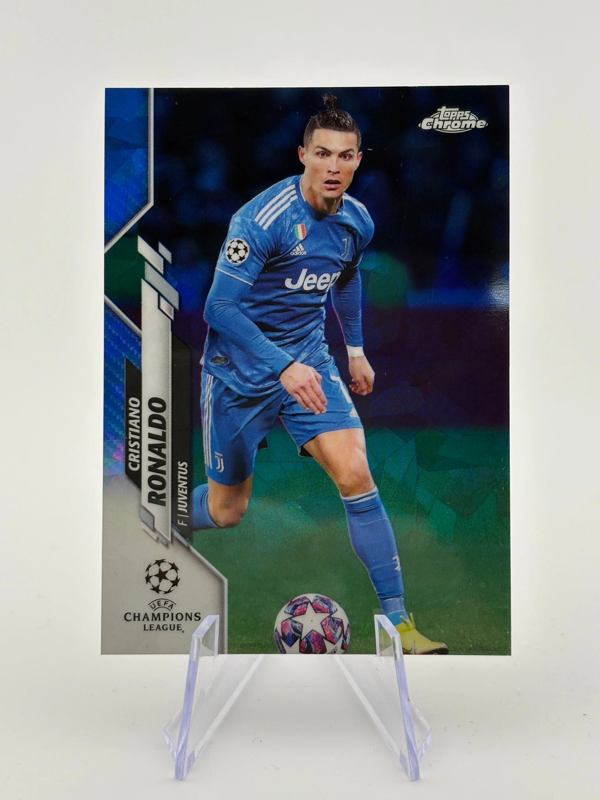 2019-20 Topps Chrome Sapphire Cristiano Ronaldo UCL Image Variation FRENLY BRICKS - Open 7 Days