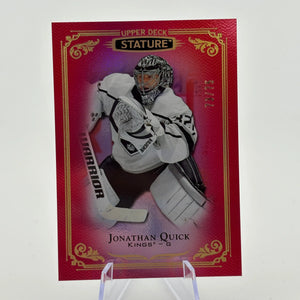 2019-20 Upper Deck Stature Red /75 Jonathan Quick #34 FRENLY BRICKS - Open 7 Days