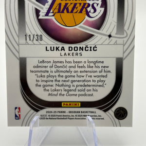 2024-25 Panini Obsidian Basketball - Luka Doncic #14 11/30 Orbital Blue FRENLY BRICKS - Open 7 Days