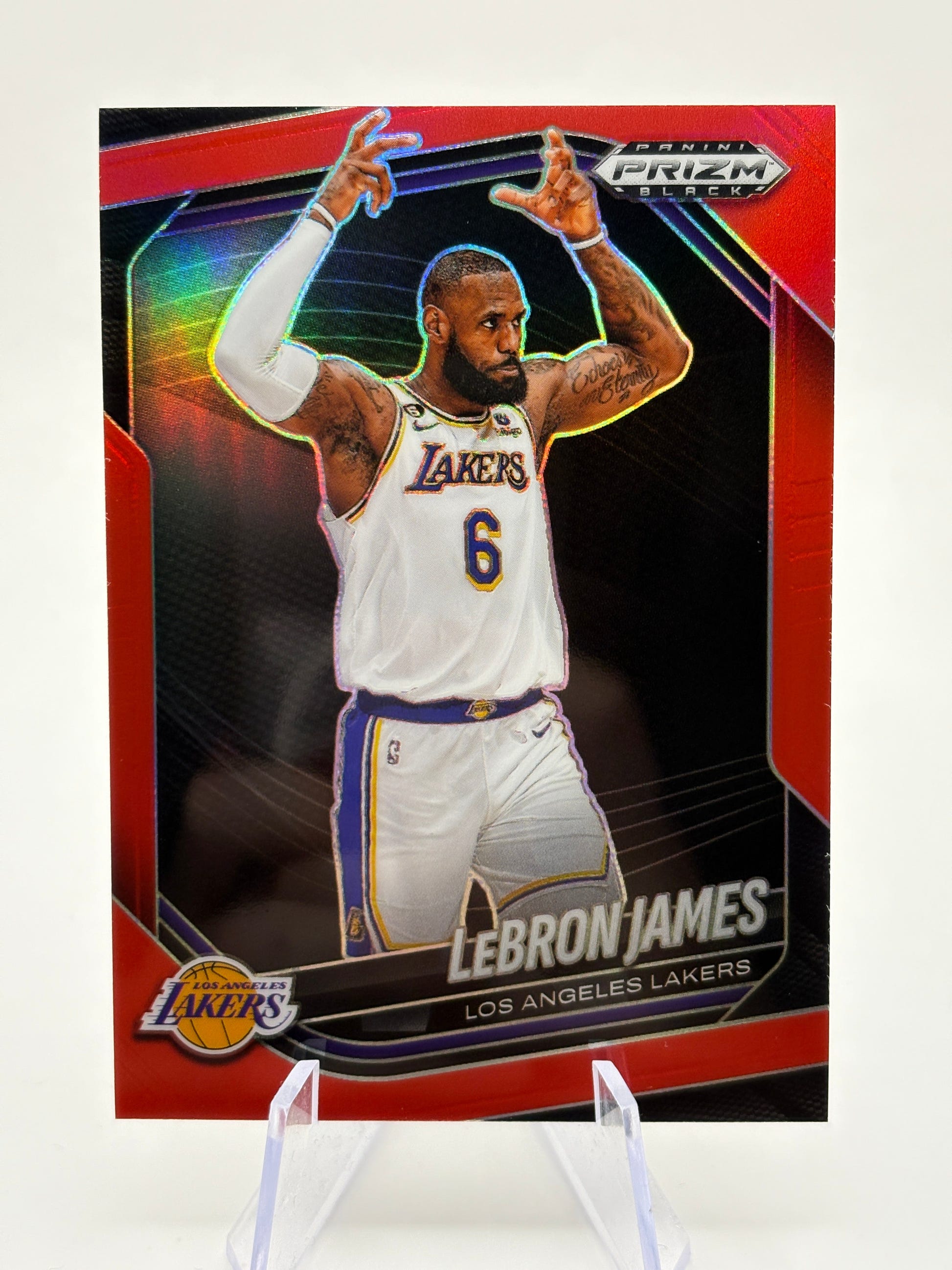 2024-25 Panini Prizm Black Basketball - Lebron James #52 /299 Red FRENLY BRICKS - Open 7 Days image 1