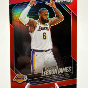 2024-25 Panini Prizm Black Basketball - Lebron James #52 /299 Red FRENLY BRICKS - Open 7 Days