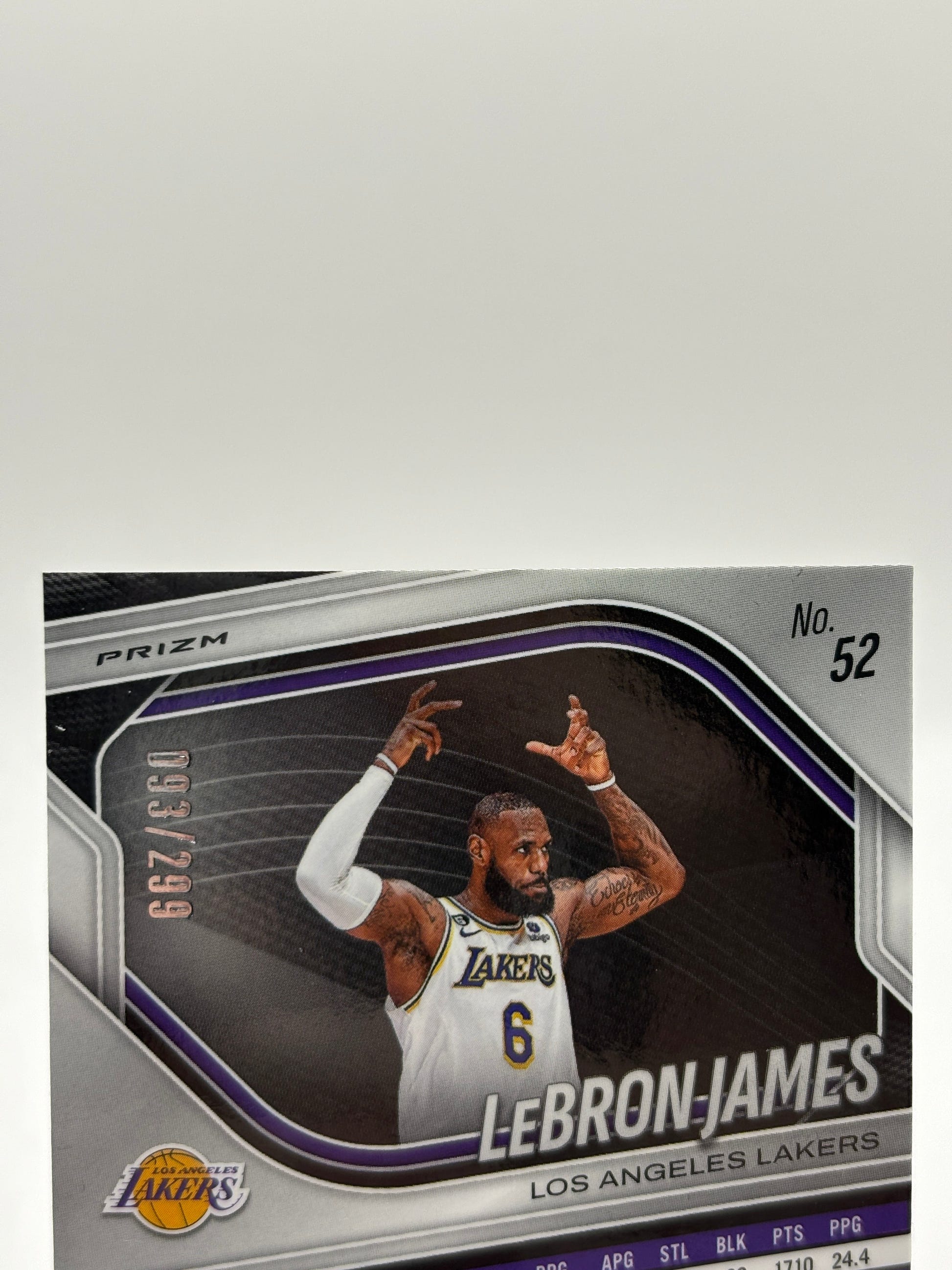 2024-25 Panini Prizm Black Basketball - Lebron James #52 /299 Red FRENLY BRICKS - Open 7 Days image 3