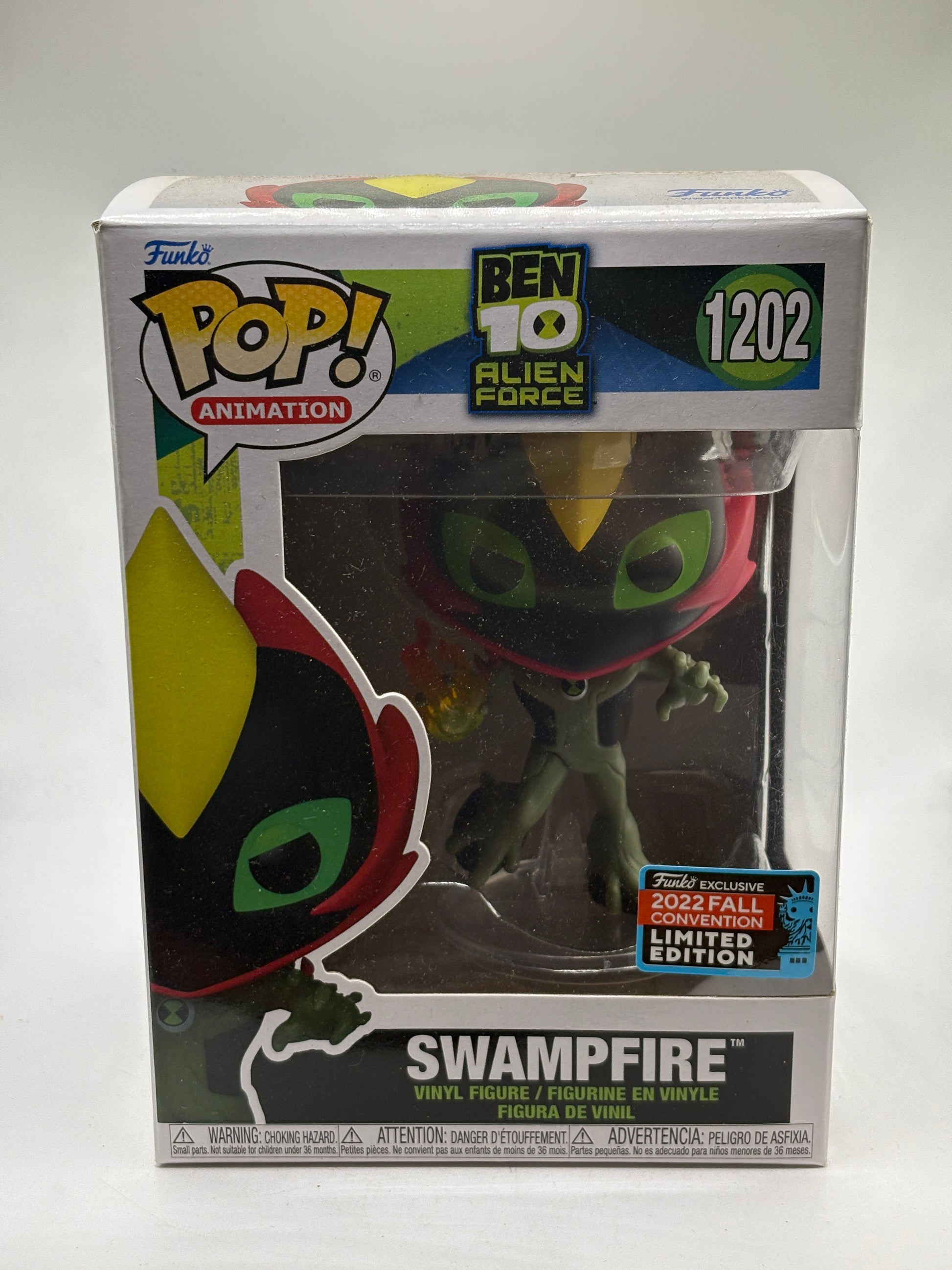 Funko POP! Animation Ben 10 Alien Force #1202 Swampfire 2022 Fall Con Le FRENLY BRICKS - Open 7 Days