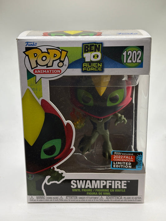 Funko POP! Animation Ben 10 Alien Force #1202 Swampfire 2022 Fall Con Le FRENLY BRICKS - Open 7 Days