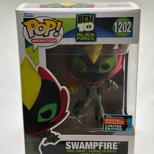Funko POP! Animation Ben 10 Alien Force #1202 Swampfire 2022 Fall Con Le FRENLY BRICKS - Open 7 Days