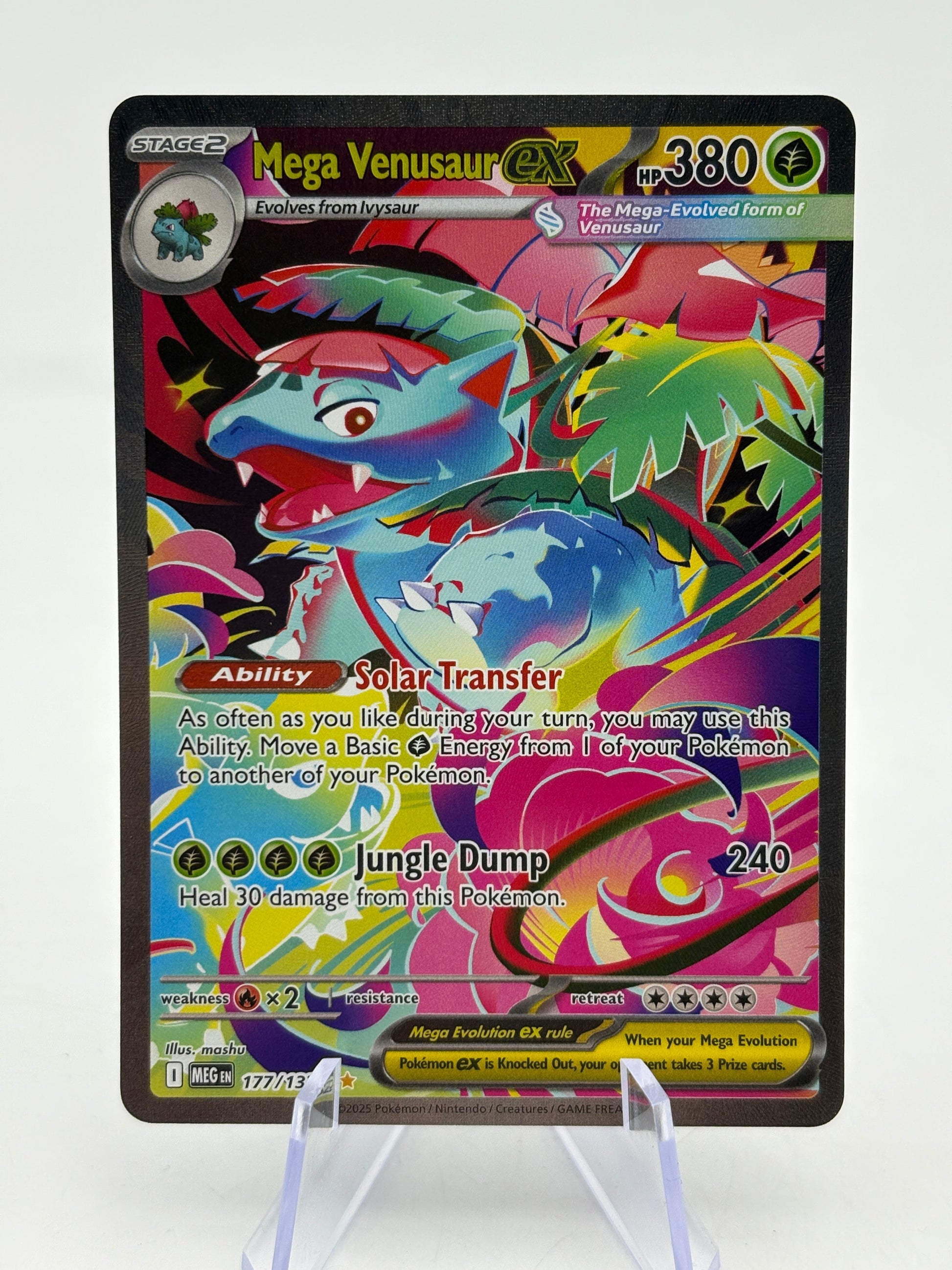Pokemon TCG Mega Evolution - Mega Venusaur EX 177/132 NM FRENLY BRICKS - Open 7 Days