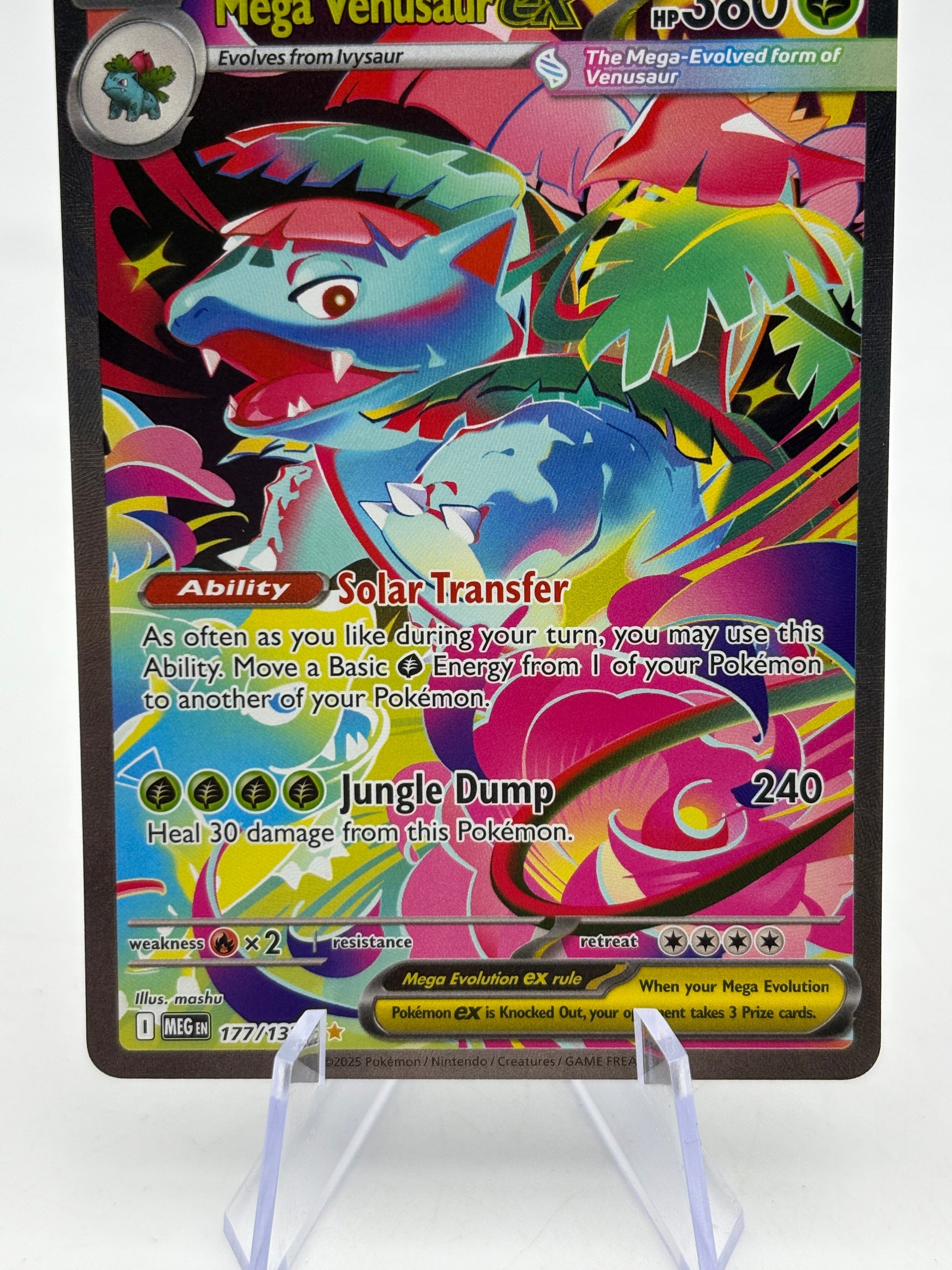 Pokemon TCG Mega Evolution - Mega Venusaur EX 177/132 NM FRENLY BRICKS - Open 7 Days