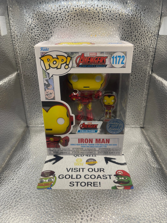 Funko POP! Marvel The Avengers #1172 Iron Man 60th (With Pin) FRENLY BRICKS - Open 7 Days