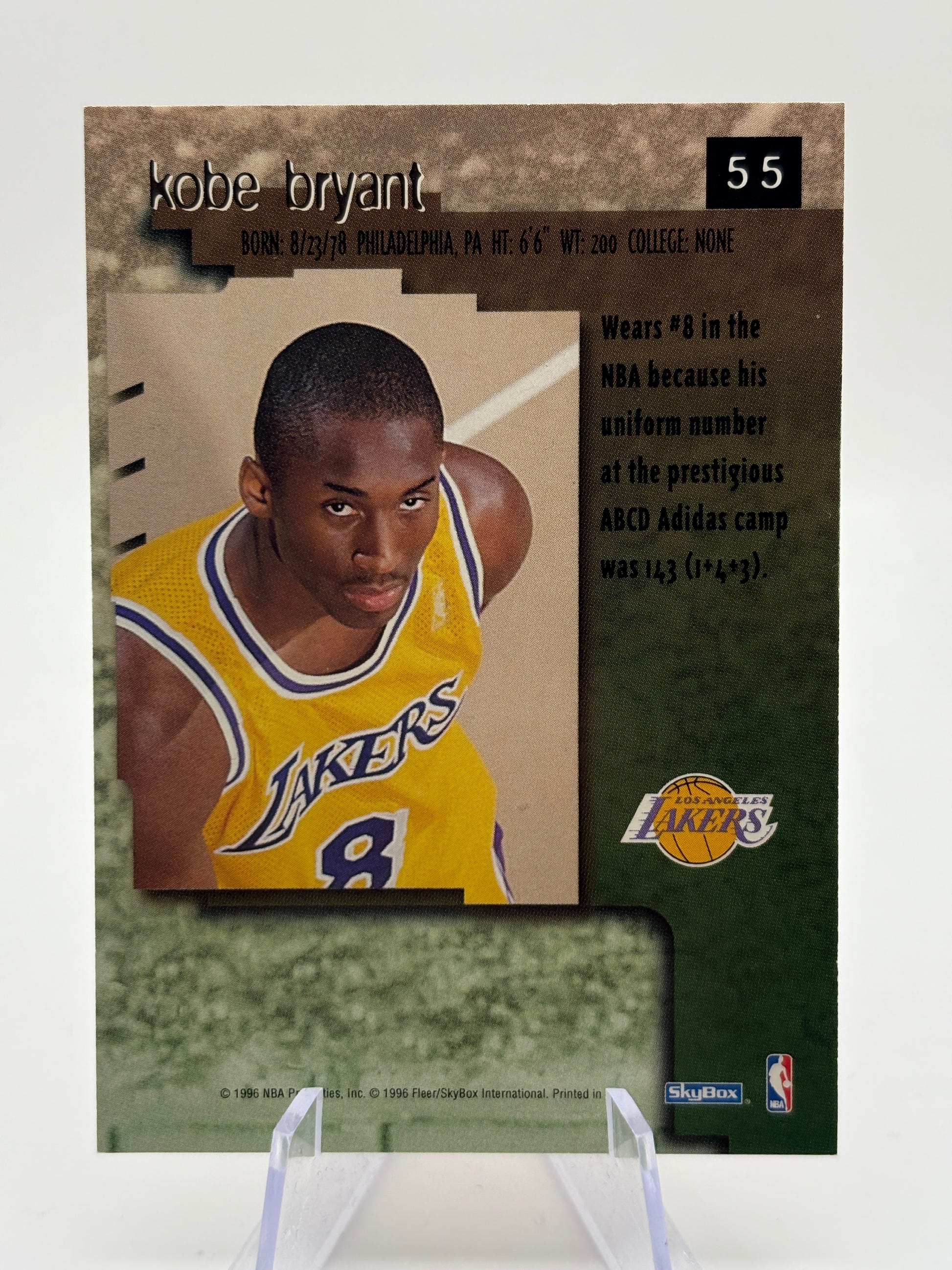 1996-97 SkyBox Premium - Kobe Bryant #55 Rookie Card Lakers FRENLY BRICKS - Open 7 Days image 2