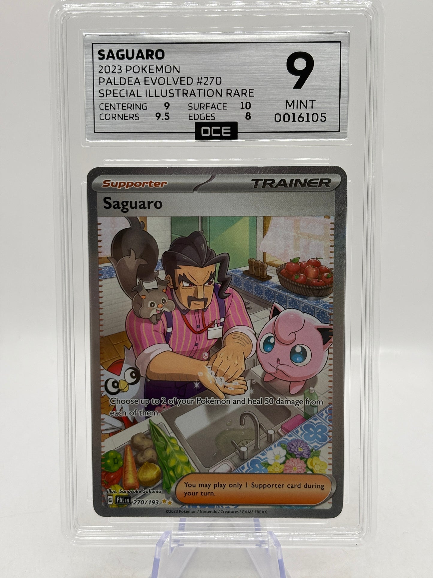 2023 Pokemon Paldea Evolved - Saguaro 270/193 Special Illustration Rare OCE 9 Mint